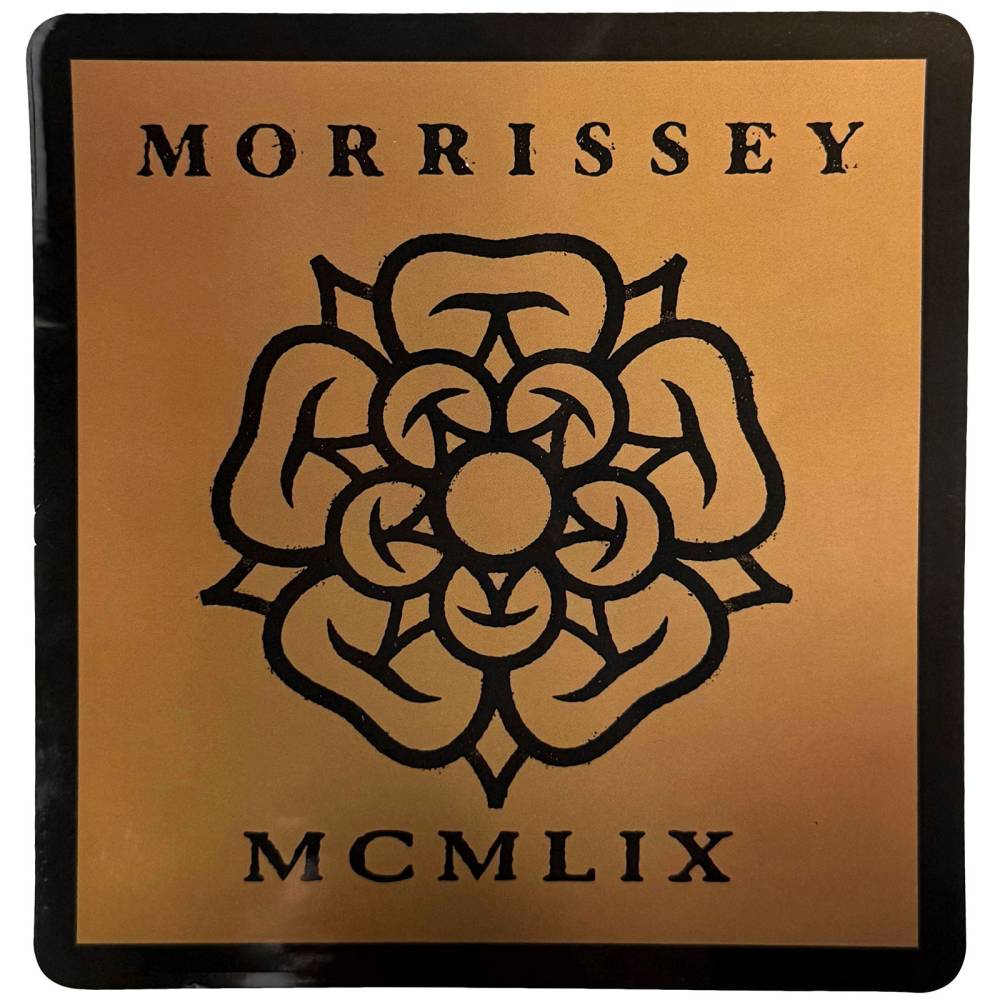 Morrissey - Rose Logo Sticker - Brown/Black